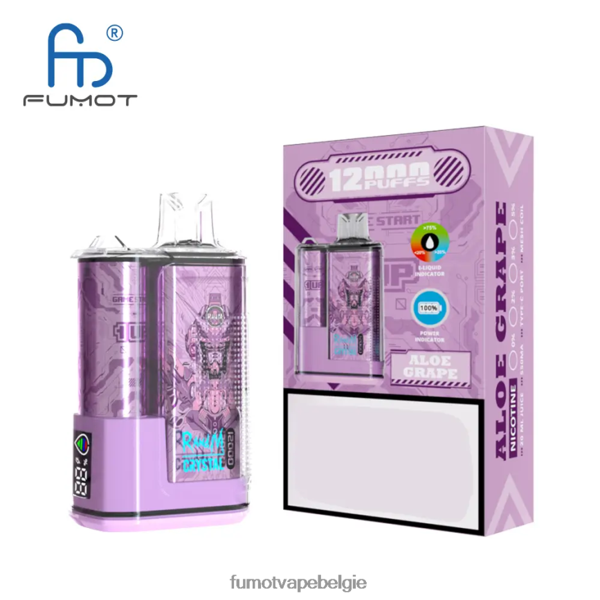 Fumot Belgie LX0PBF254 bananen ijs 12000 wegwerpvapedoos - 20 ml (1 stuk) Fumot Crystal