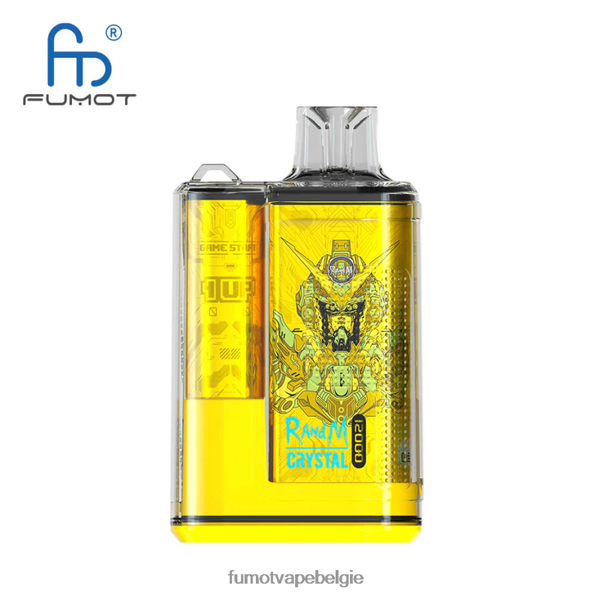 Fumot Belgie LX0PBF254 bananen ijs 12000 wegwerpvapedoos - 20 ml (1 stuk) Fumot Crystal