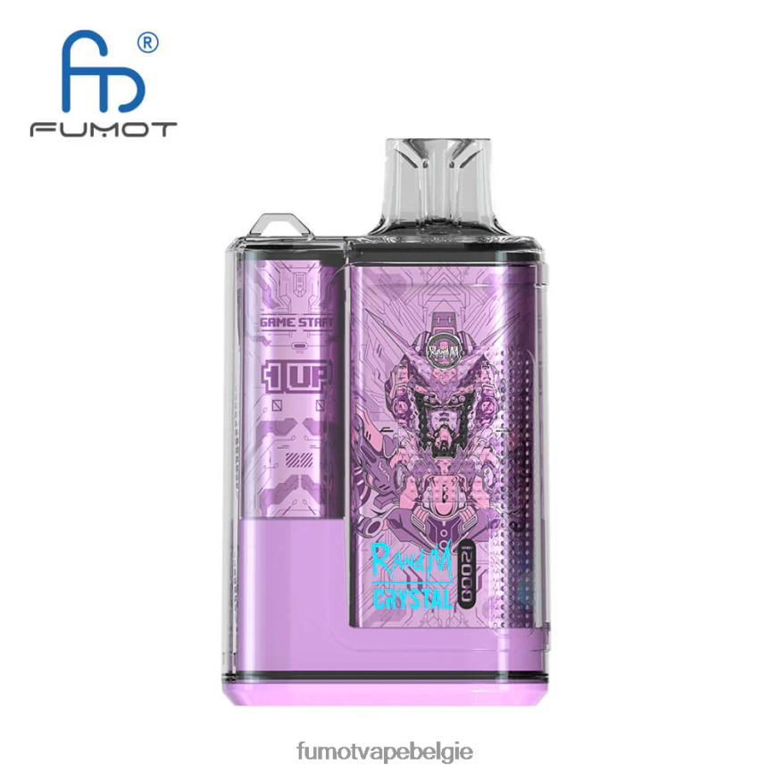 Fumot vape kopen LX0PBF257 blauw razz-ijs 12000 wegwerpvapedoos - 20 ml (1 stuk) Fumot Crystal