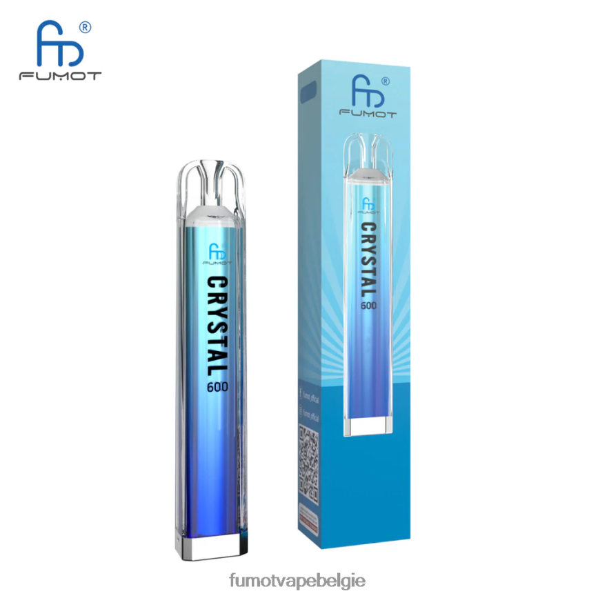 Fumot vape Belgie LX0PBF382 frisse munt Wegwerpvape van 2 ml (set van 3 stuks) - voldoet aan 600 tpd Fumot Crystal