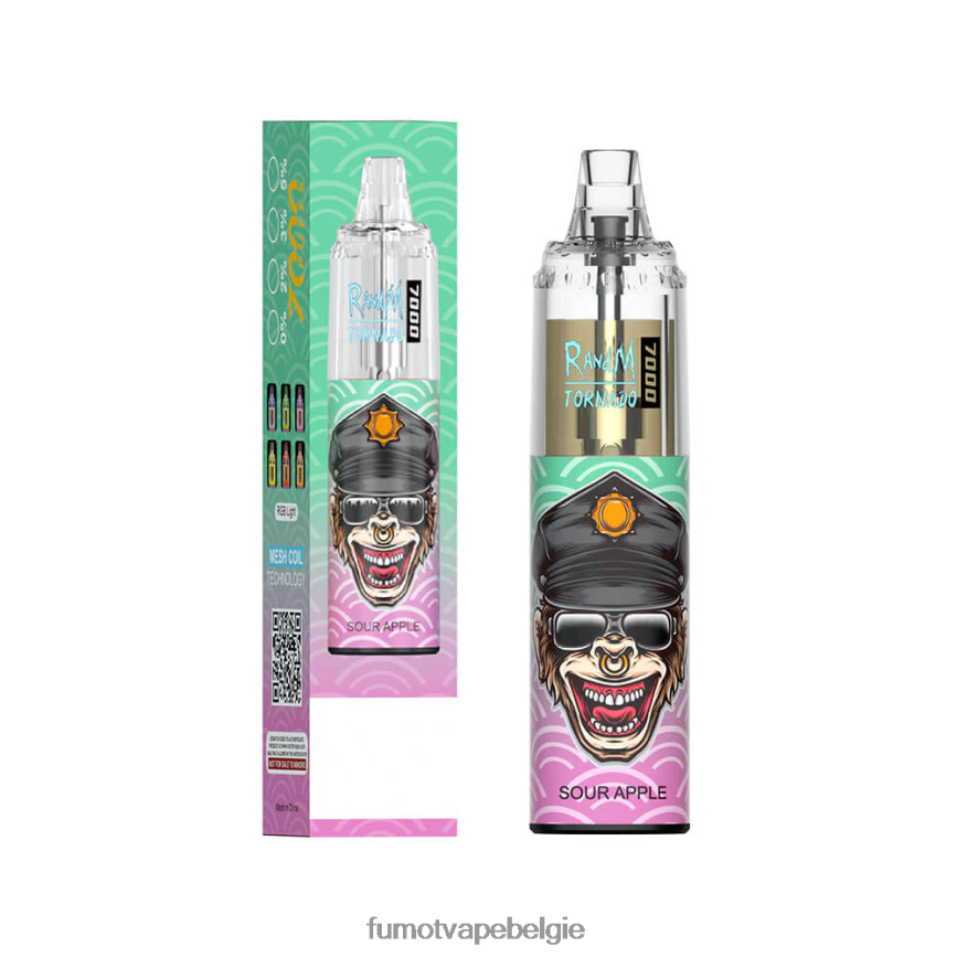 Fumot Belgie LX0PBF104 aardbei watermeloen 14 ml (1 stuk) 7000 wegwerp-vape-pen Fumot Tornado