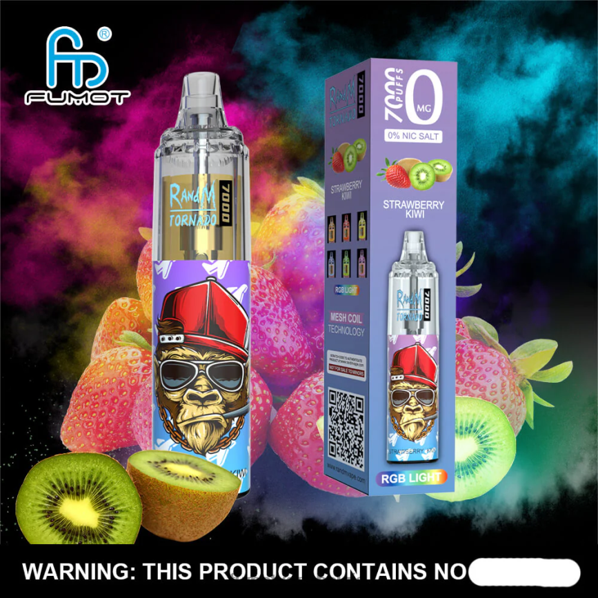 Fumot cigarette LX0PBF549 bosbes kers cranberry 7000 wegwerp-vape-pen 0% - 14 ml (1 stuk) Fumot Tornado