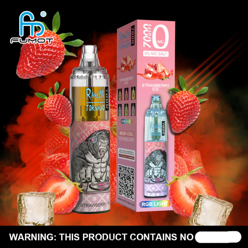 Fumot cigarette LX0PBF549 bosbes kers cranberry 7000 wegwerp-vape-pen 0% - 14 ml (1 stuk) Fumot Tornado