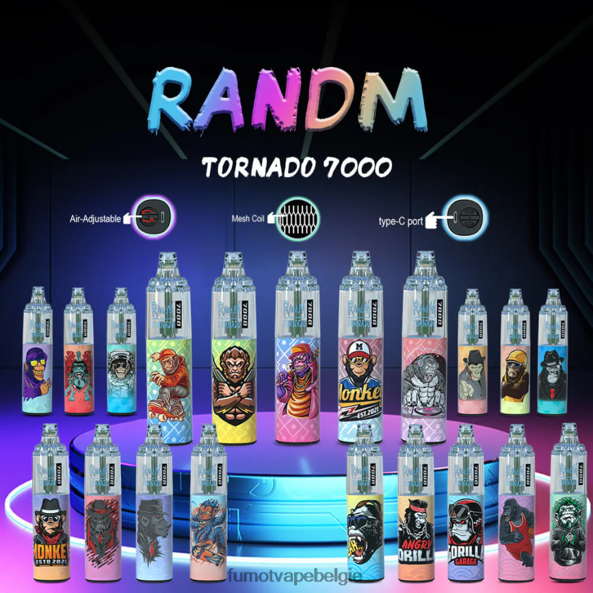 Fumot cigarette LX0PBF89 Pina Colada-rum 14 ml (1 stuk) 7000 wegwerp-vape-pen Fumot Tornado