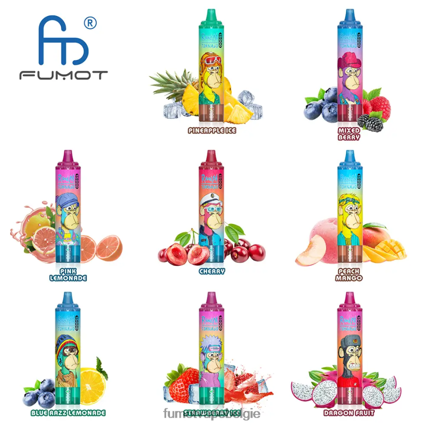 Fumot tech LX0PBF198 drakenfruit 25 ml 15000 wegwerpvape (1 stuk) Fumot Tornado