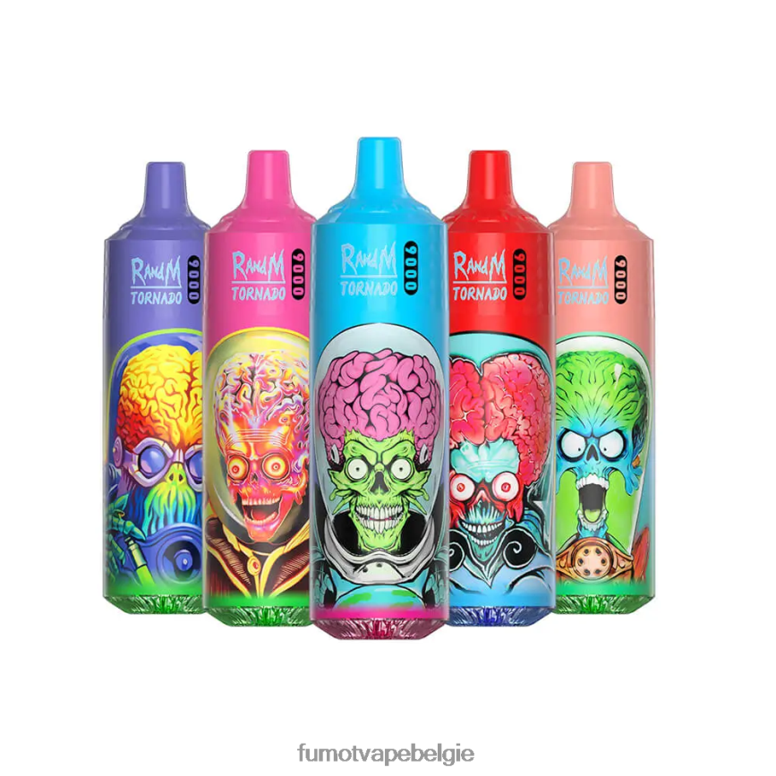 Fumot vape Belgie LX0PBF52 zomer perzikijs wegwerp vape-pen 9000 - 18ml (1 stuk) Fumot Tornado