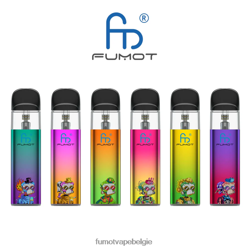 Fumot kopen LX0PBF551 groen-paars tpd-compatibele lege vape-kit (1 stuk) Fumot Dazzle Lite