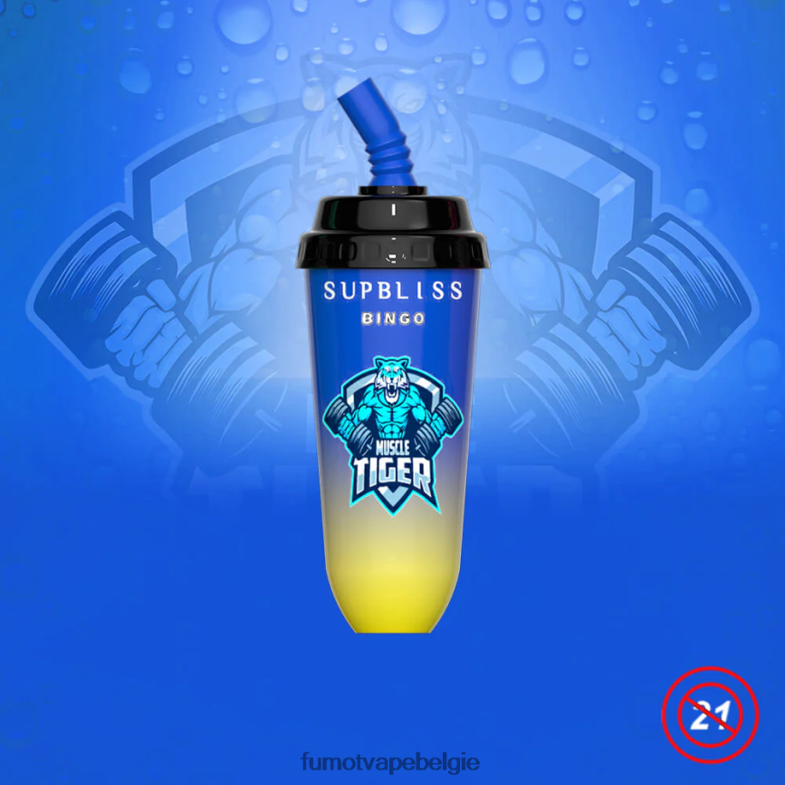 Fumot Belgie LX0PBF394 blauwe razz-kers 8000 wegwerp vape pod-apparaat - 16 ml (1 stuk) Fumot Supbliss Bingo