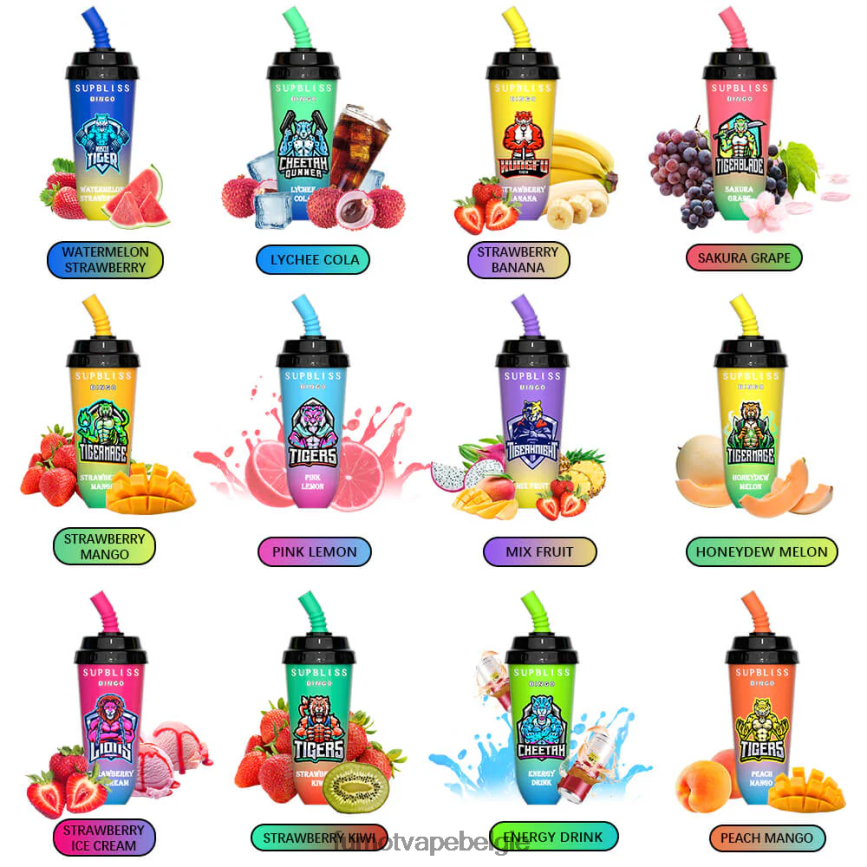 Fumot store LX0PBF400 dame moordenaar 8000 wegwerp vape pod-apparaat - 16 ml (1 stuk) Fumot Supbliss Bingo