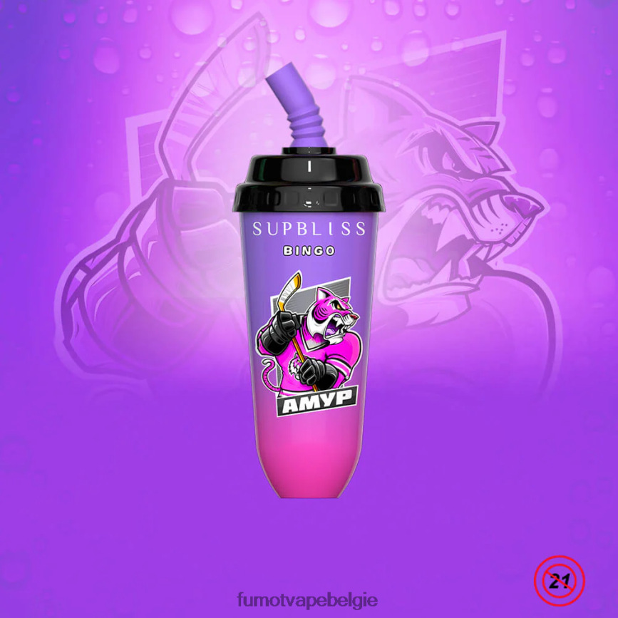 Fumot store LX0PBF410 aardbei-kiwi 16ml 8000 wegwerp vape pod-apparaat (1 stuk) Fumot Supbliss Bingo