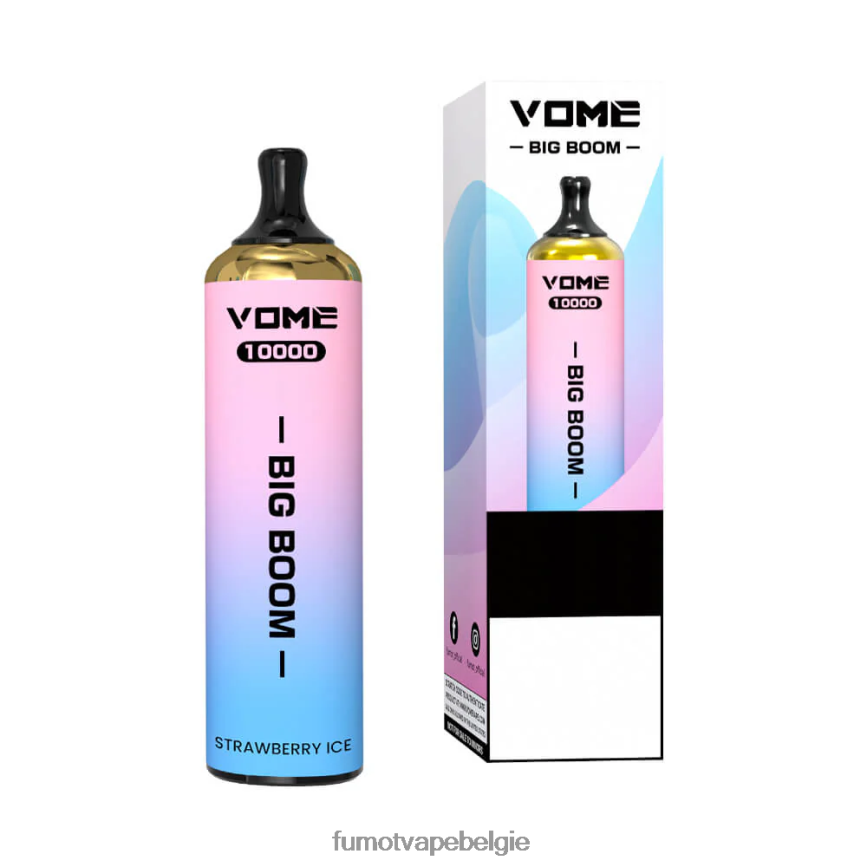 Fumot store LX0PBF440 aardbeien ijs wegwerp vape-pen 10000 - 20ml (1 stuk) Fumot Vome Big Boom